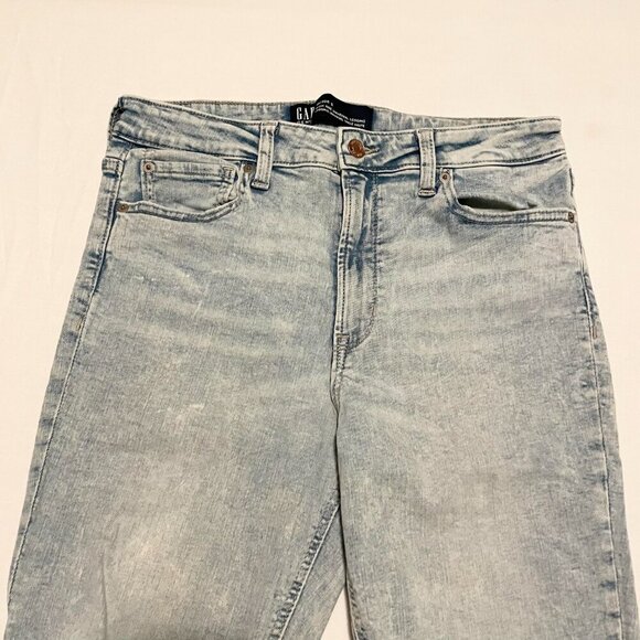 Gap High Rise Universal Leggings Distressed Jeans Womens Size 30 - Picture 2 of 16